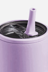 Orchid Petal Frosted Stainless Handle Large Vacuum Cup with Straw 40oz Tumblers JT's Designer Fashion