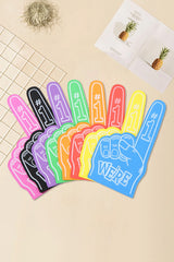 Black WE’RE NO.1 Game Day EVA Foam Cheering Gloves Other Accessories JT's Designer Fashion