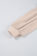 Parchment Embroidered Bow Lantern Sleeve Oversized Pullover Sweatshirt Sweatshirts & Hoodies JT's Designer Fashion