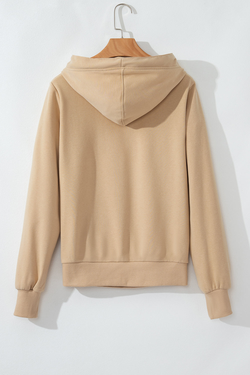 Parchment Zipped Pocket Cozy Drawstring Hoodie Sweatshirts & Hoodies JT's Designer Fashion