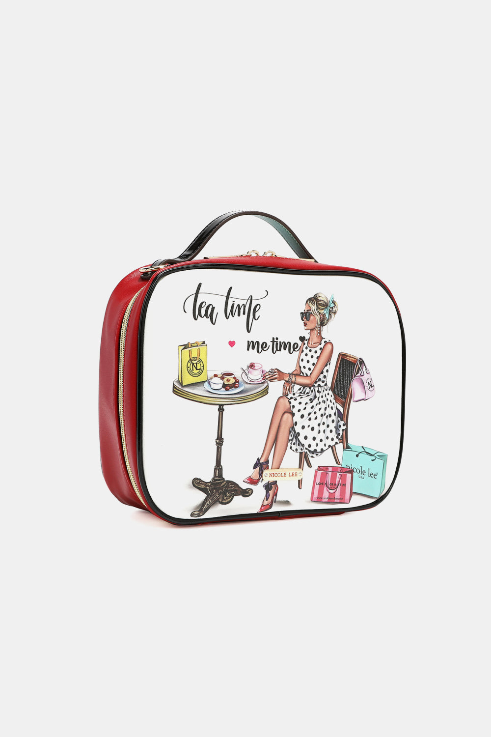 Nicole Lee USA Printed Handbag with Three Pouches Handbags JT's Designer Fashion