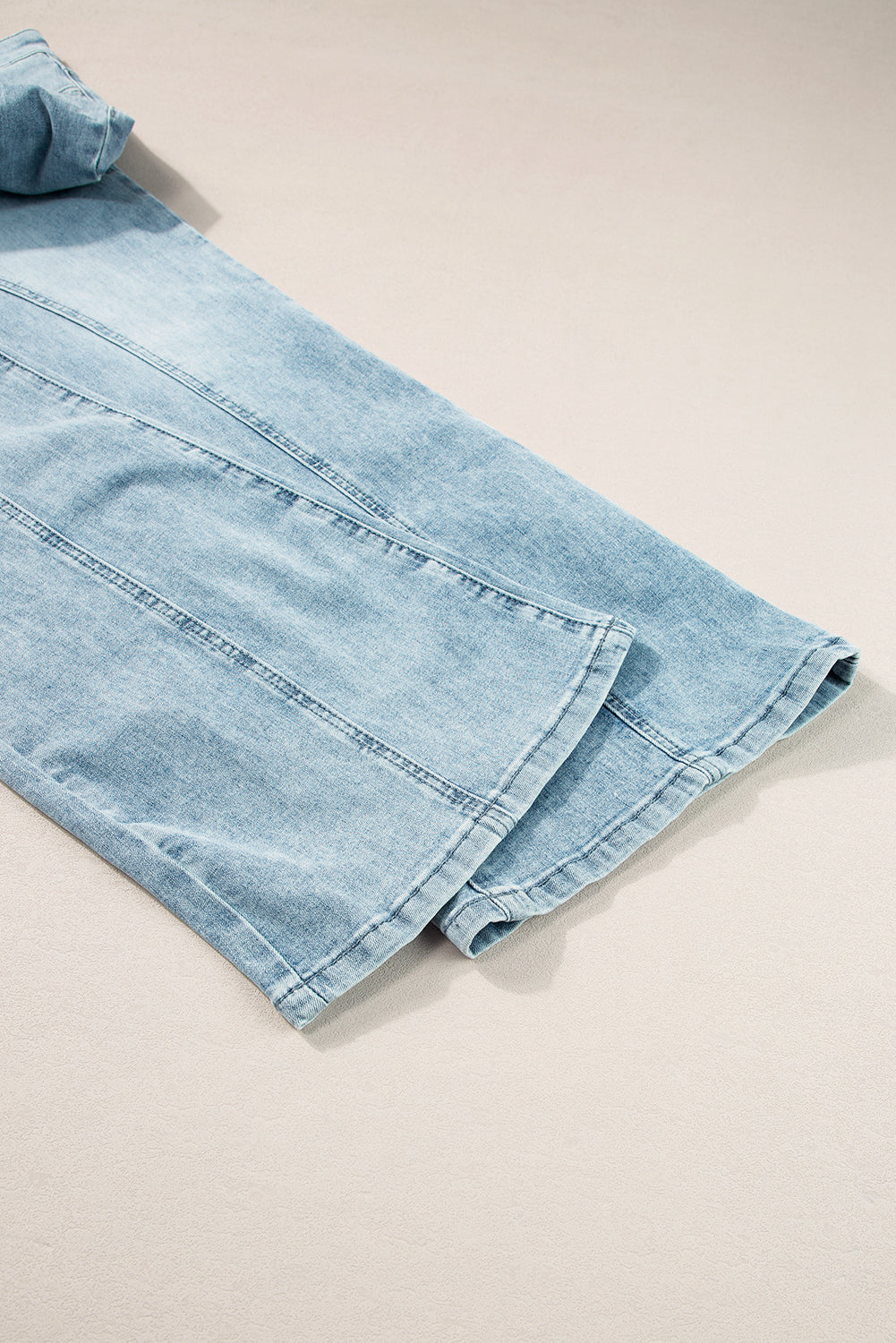 Dusk Blue Acid Wash Extra Wide Leg High Waist Long Jeans Jeans JT's Designer Fashion