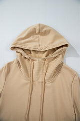 Parchment Zipped Pocket Cozy Drawstring Hoodie Sweatshirts & Hoodies JT's Designer Fashion