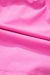 Sachet Pink Plain Sleeveless Loop Drawstring Cinched Waist Romper Jumpsuits & Rompers JT's Designer Fashion
