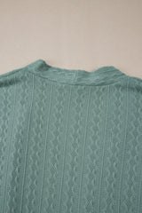 Canton Textured Knit Side Pockets Open Front Cardigan Cardigans JT's Designer Fashion