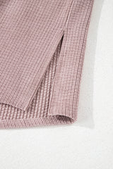 Light Pink Corduroy Flap Pocket Button Up Shacket Jackets JT's Designer Fashion