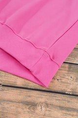 Bonbon Plain Drop Shoulder Crewneck Pullover Sweatshirt Sweatshirts & Hoodies JT's Designer Fashion