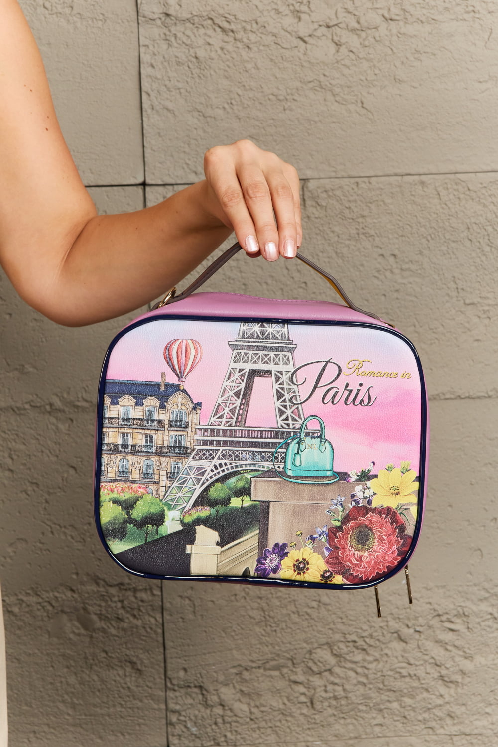 Nicole Lee USA Printed Handbag with Three Pouches Handbags JT's Designer Fashion