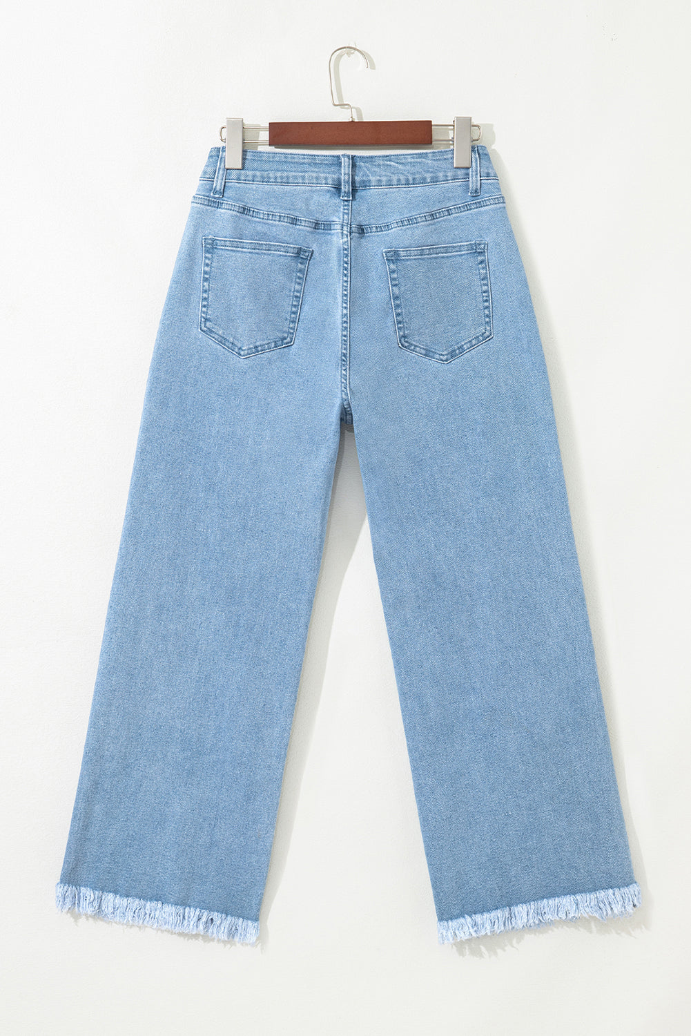 Myosotis Acid Washed High Rise Cropped Wide Leg Jeans Jeans JT's Designer Fashion