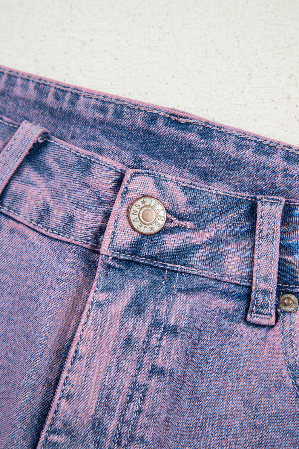 Orchid Petal Vintage Wash Frayed Hem Ankle-length Jeans Jeans JT's Designer Fashion