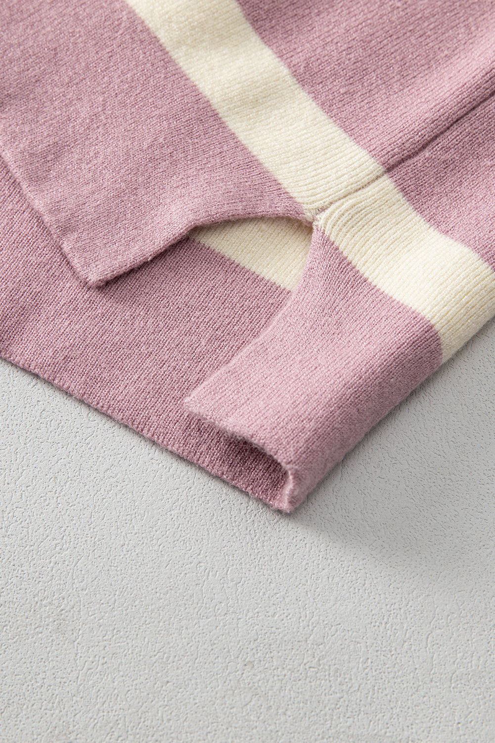 Pink Stripe Colorblock Oversized Sweater Sweaters JT's Designer Fashion