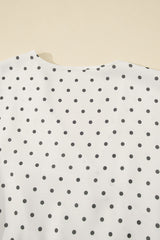 Khaki Polka Dot Surplice V Neck Tied Waist Flutter Sleeve Flowy Plus Size Midi Dress Plus Size Midi Dresses JT's Designer Fashion