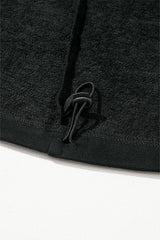 Black Solid Kangaroo Pocket Half Zipper Oversized Hoodie Sweatshirts & Hoodies JT's Designer Fashion
