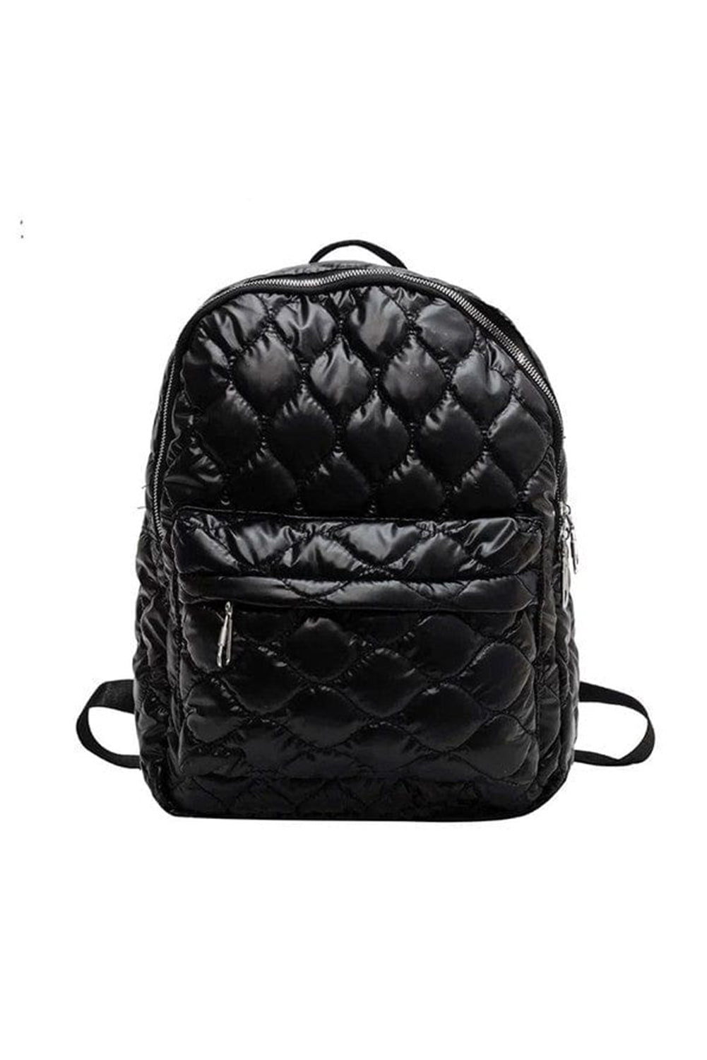 Black Quilted Large Capacity Functional Backpack Backpacks JT's Designer Fashion