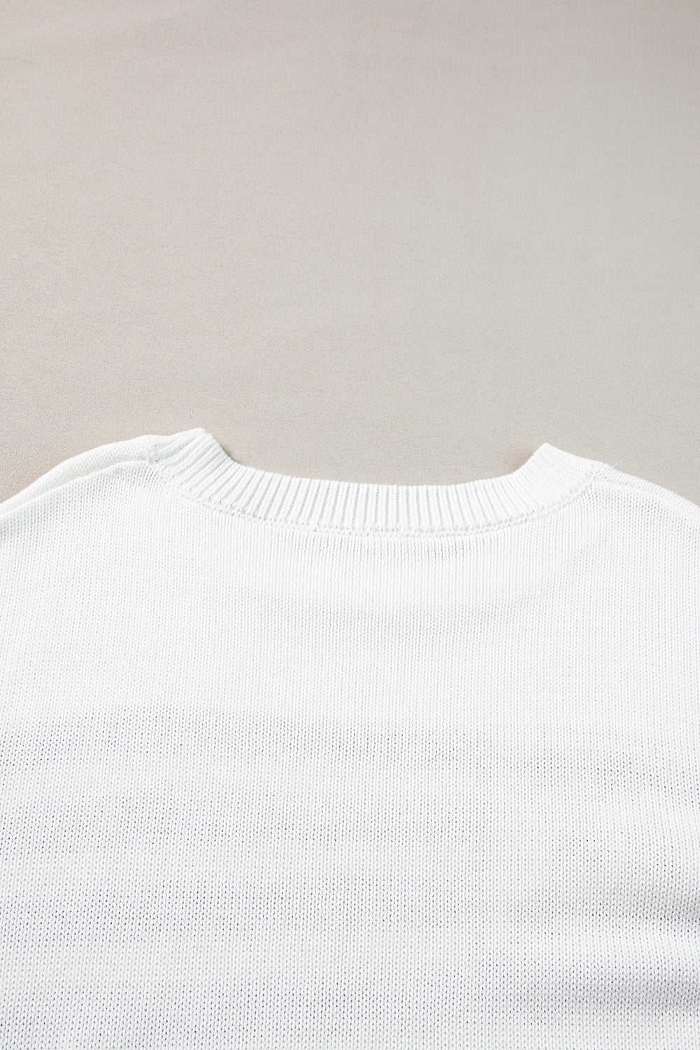 White American Flag Cable Knit Drop Shoulder Sweater Sweaters JT's Designer Fashion