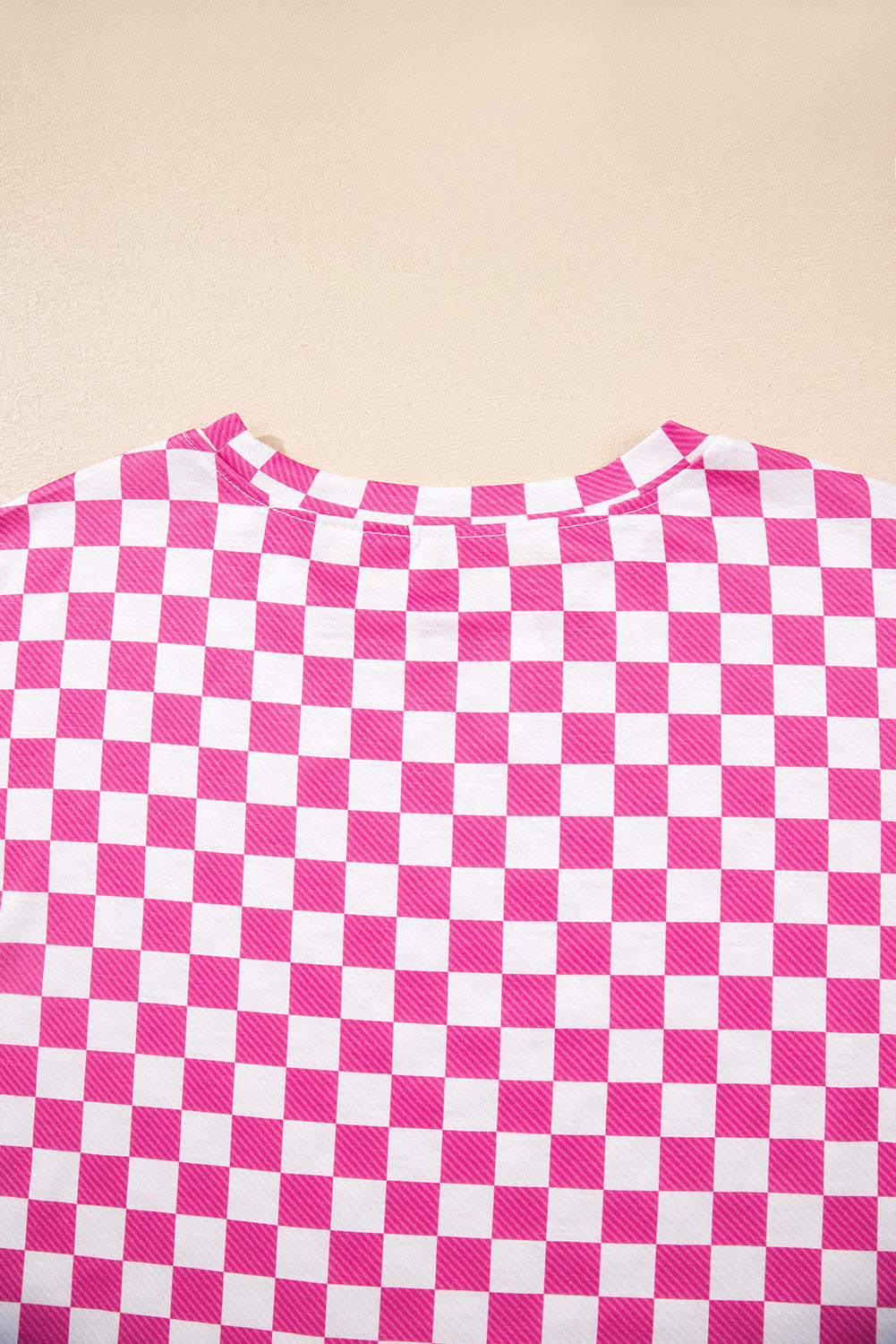 Pink Checkerboard T Shirt and High Waist Skorts 2 Piece Outfit Short Sets JT's Designer Fashion