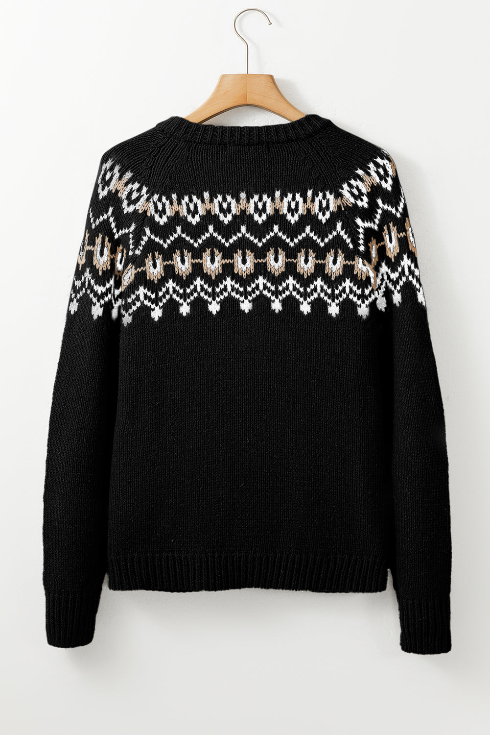 Black Western Fashion Abstract Printed Cardigan Sweater Cardigans JT's Designer Fashion
