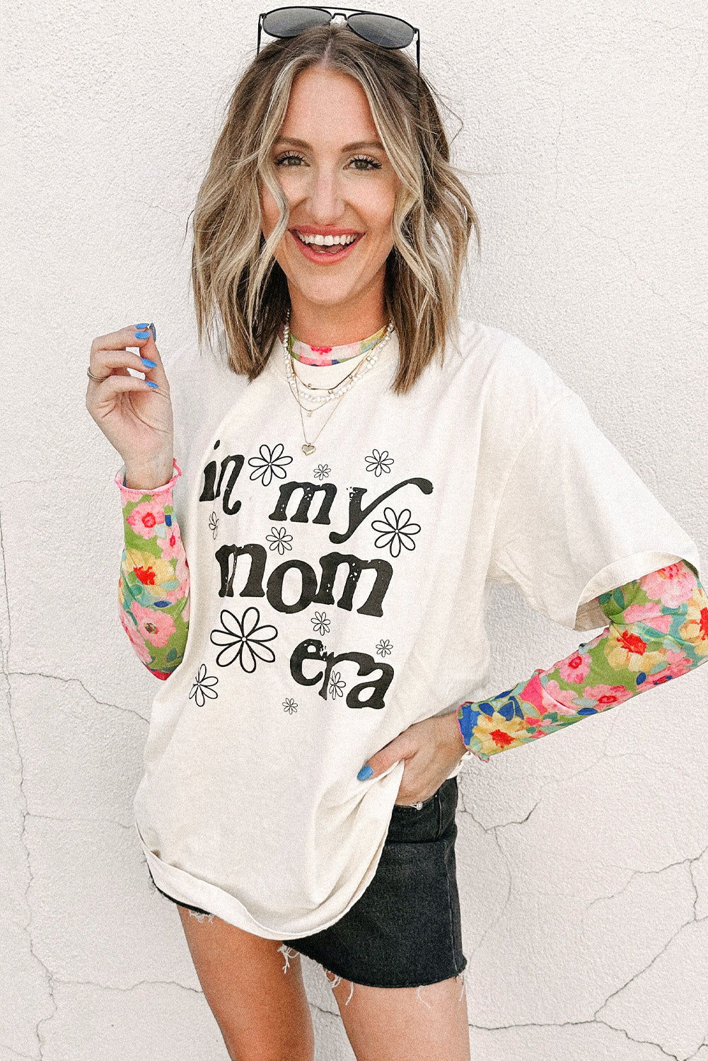Jet Stream In My mom Era Graphic Loose Casual Tee Graphic Tees JT's Designer Fashion