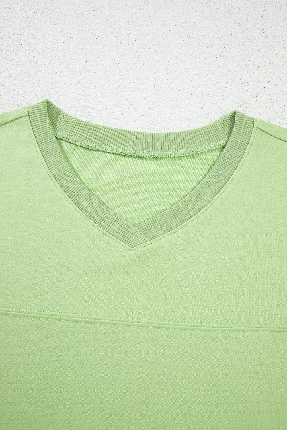 Meadow Mist Green Solid Loose V Neck Half Sleeve Tee and Shorts Short Sets JT's Designer Fashion