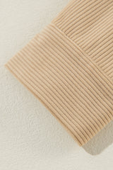 Light French Beige Solid Frilled Flap Pocket Button Up Corduroy Shacket Jackets JT's Designer Fashion