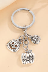 Silvery Halloween Pumpkin Face Alloy Keychain Other Accessories JT's Designer Fashion
