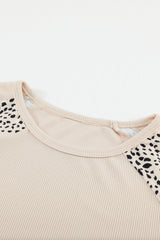 Leopard Print Pullover Top Long Sleeve Tops JT's Designer Fashion