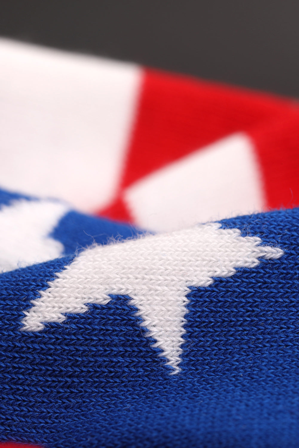 Sail Blue American Flag Pattern Soft Knitted Socks Socks JT's Designer Fashion