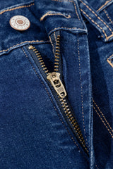 Sail Blue Center Seam Deep Wash Straight Jeans Jeans JT's Designer Fashion
