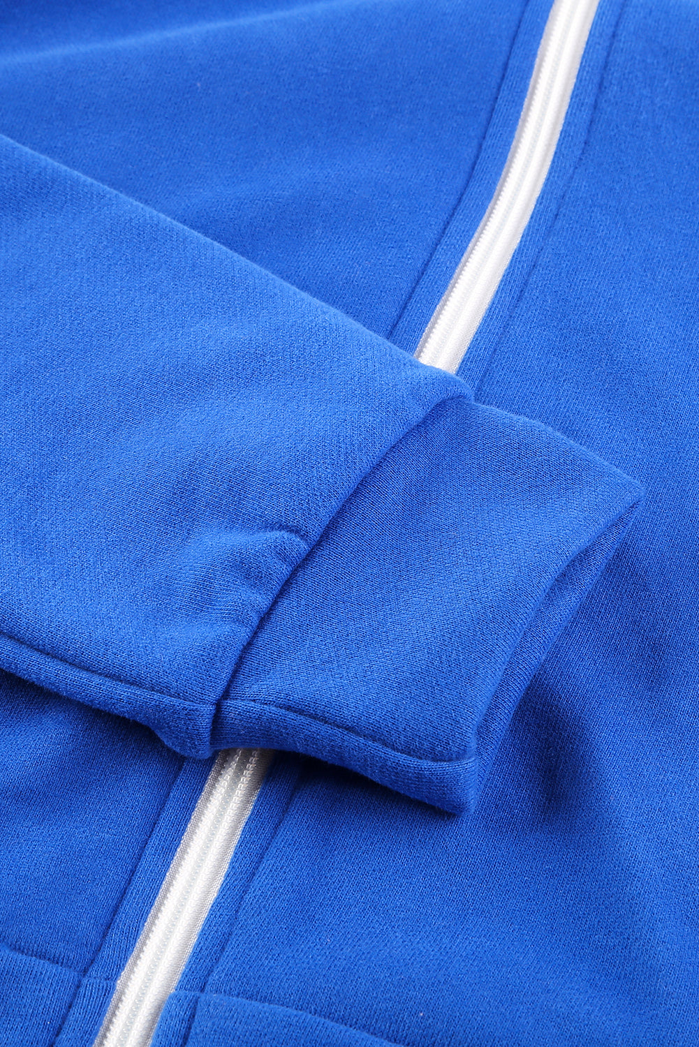 Blue Zip-up Hoodie Jacket Sweatshirts & Hoodies JT's Designer Fashion