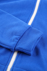 Blue Zip-up Hoodie Jacket Sweatshirts & Hoodies JT's Designer Fashion