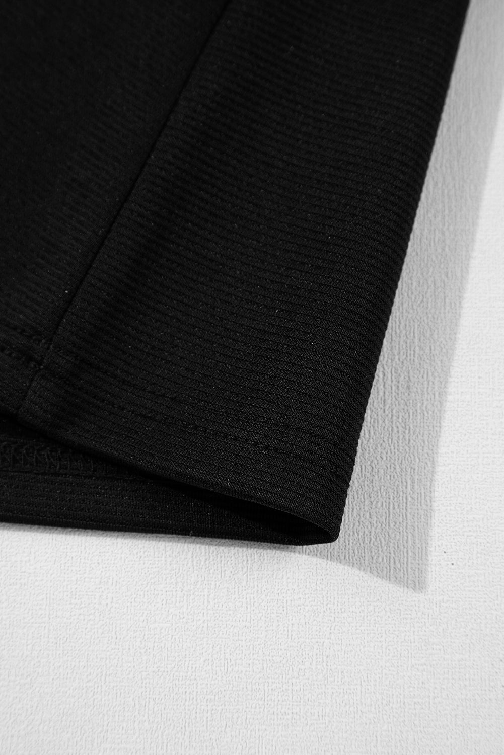 Black Solid Color Collared Slit Neck Sleeveless Mini Dress Mini Dresses JT's Designer Fashion