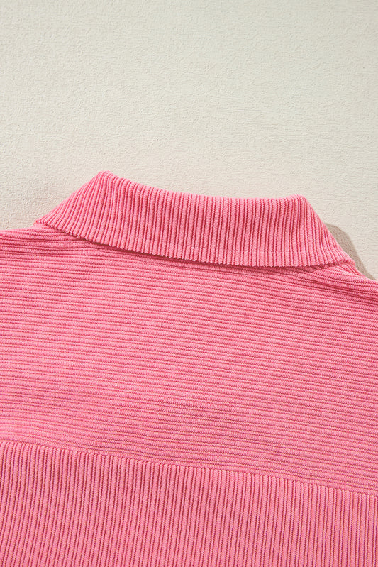 Bonbon Corduroy Flap Detail Button Up Split Shacket Jackets JT's Designer Fashion