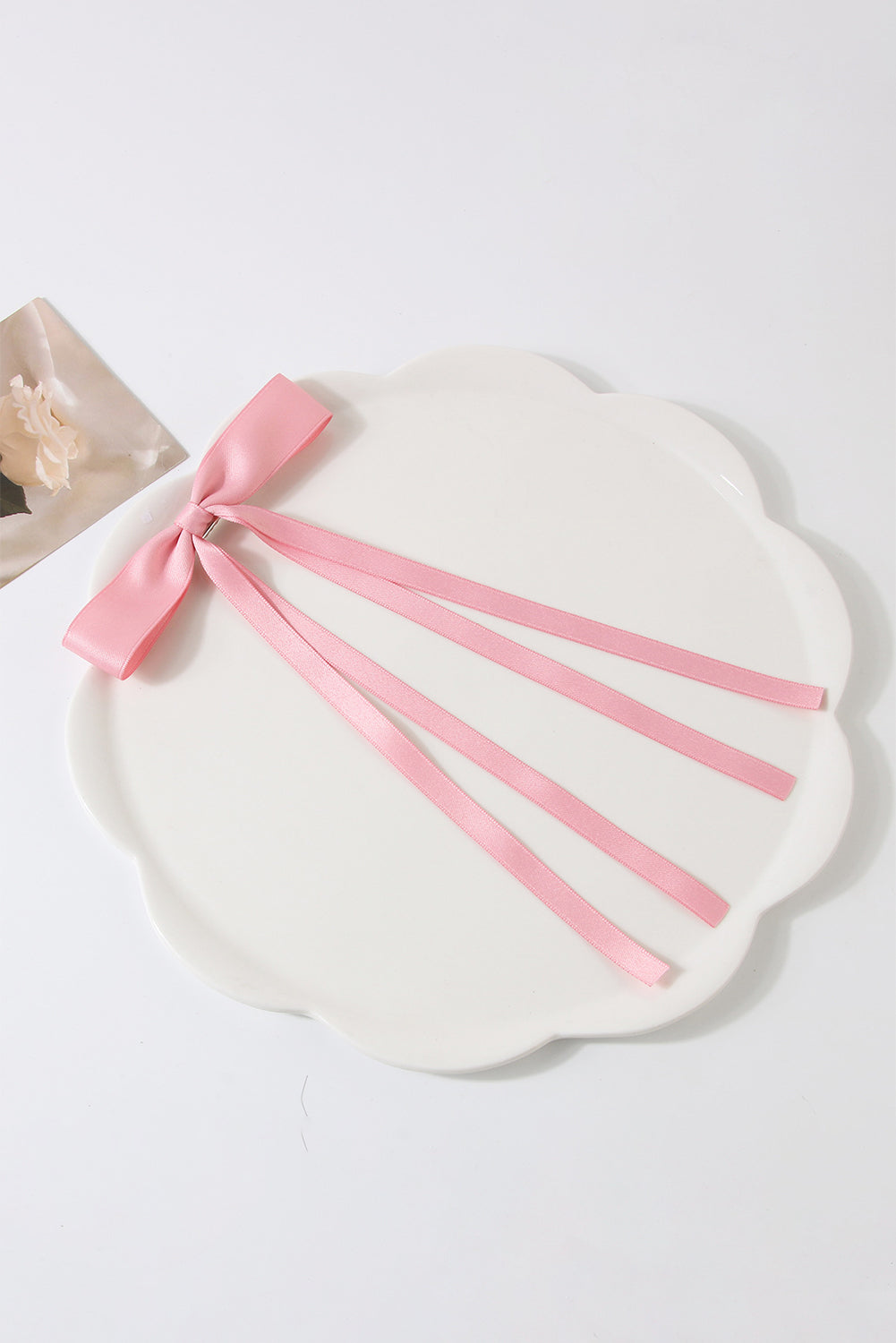 Pink Ribbon Bowknot Hair Clip Headwear JT's Designer Fashion