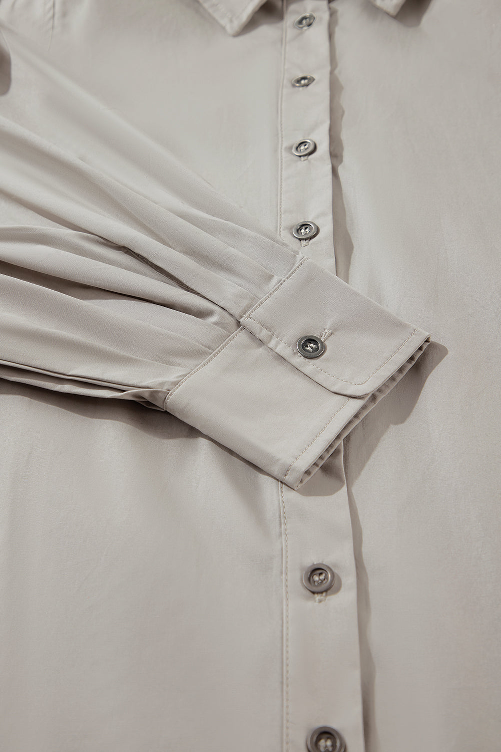 High Solid Color Balloon Sleeve Side Slits Loose Fit Shirt Blouses & Shirts JT's Designer Fashion