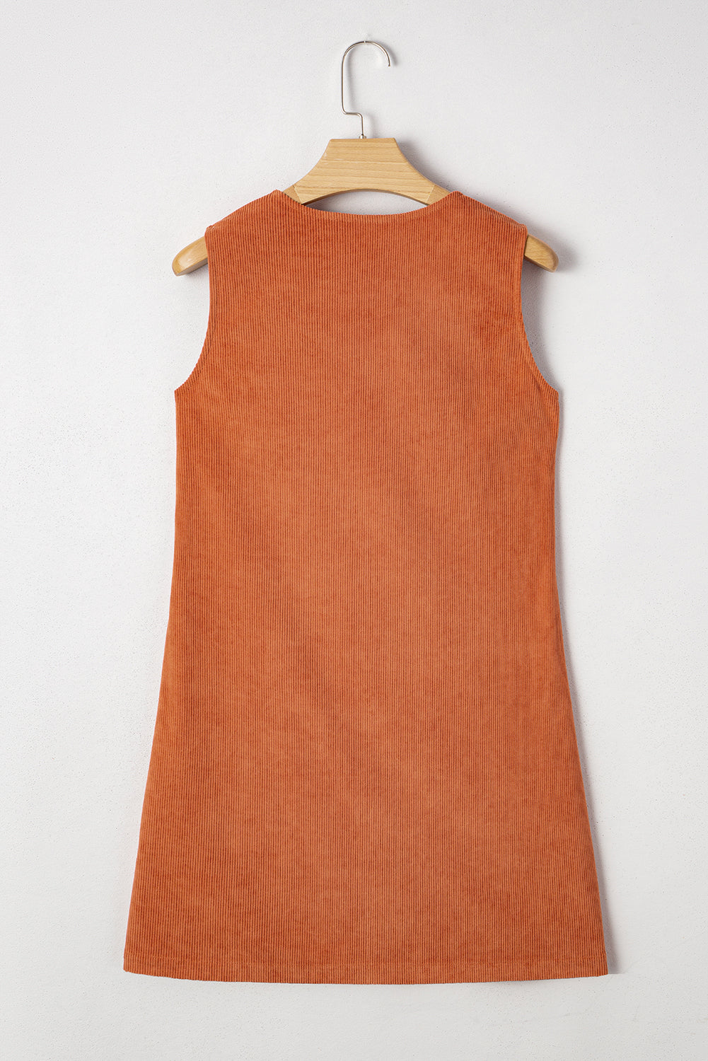 Gold Flame Corduroy Western Embroidered Patched Pocket Shift Sleeveless Mini Dress Mini Dresses JT's Designer Fashion