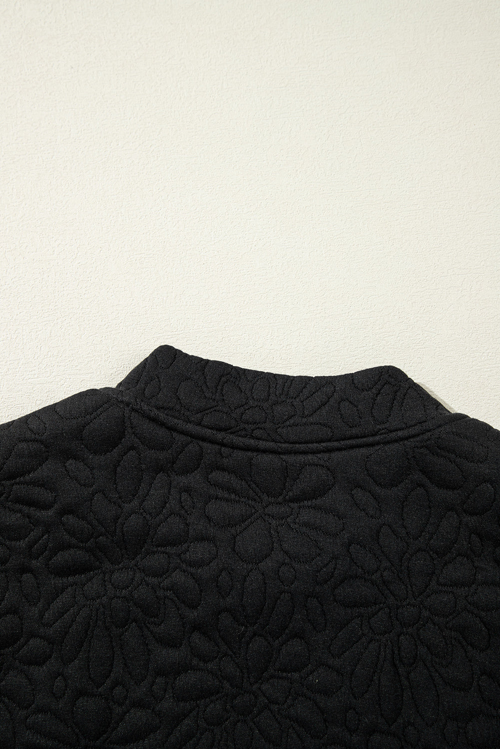 Black Floral Quilted Jacket Jackets JT's Designer Fashion
