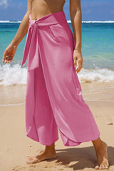 Bonbon Knotted Drop Waist Split Leg Relaxed Pants Pants & Culotte JT's Designer Fashion