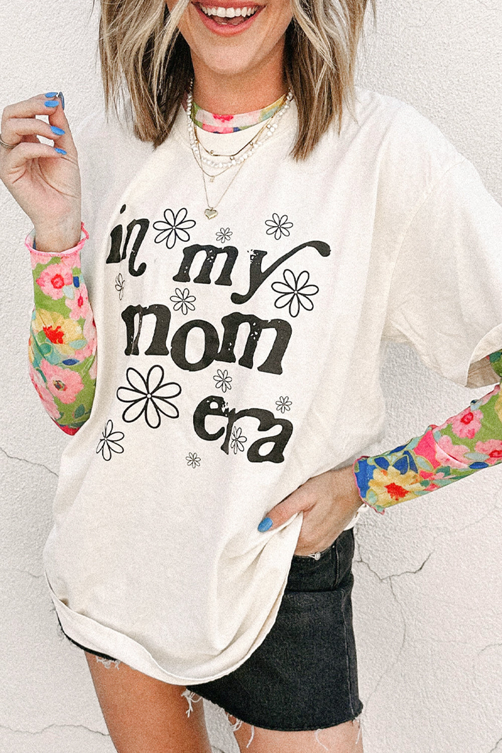 Jet Stream In My mom Era Graphic Loose Casual Tee Graphic Tees JT's Designer Fashion