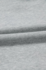 Light Grey Solid Color Fleece Lined Drawstring Hoodie with Pocket Sweatshirts & Hoodies JT's Designer Fashion