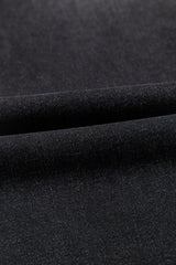 Black Wide Leg Pocketed High Waist Jeans Jeans JT's Designer Fashion