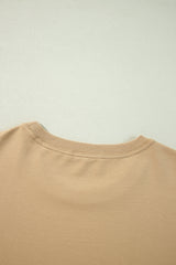 Apricot Color Block Patchwork Ruffled Plus Size Mini Dress Plus Size Mini Dresses JT's Designer Fashion