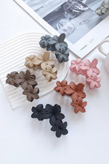 Parchment 3D Flower Plastic Resin Hair Claw Headwear JT's Designer Fashion