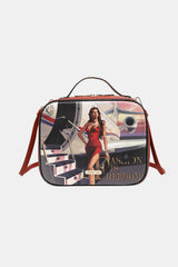 Nicole Lee USA Printed Handbag with Three Pouches Travel In Fashion One Size Handbags JT's Designer Fashion