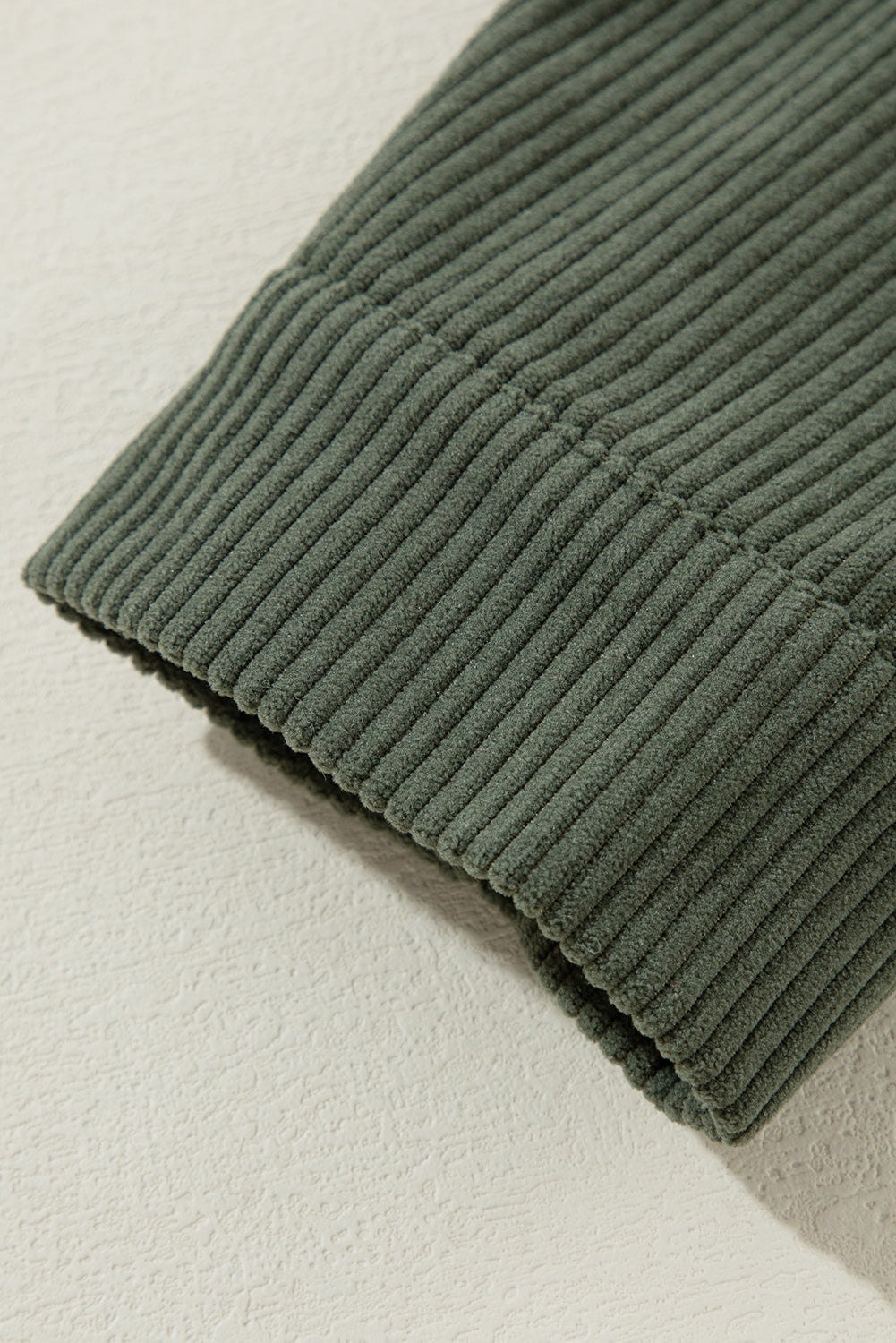Jungle Green Oversized Corduroy Contrast Hooded Shacket Jackets JT's Designer Fashion