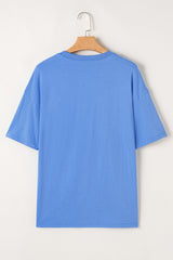 Sky Blue Rodeo Forever Western Graphic Tee Graphic Tees JT's Designer Fashion
