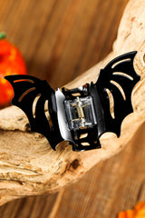 Black Halloween Bat Shape Hair Claw Clip Headwear JT's Designer Fashion