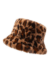 Thai Curry Leopard Plush Wide Brim Winter Fishman Hat Hats & Caps JT's Designer Fashion