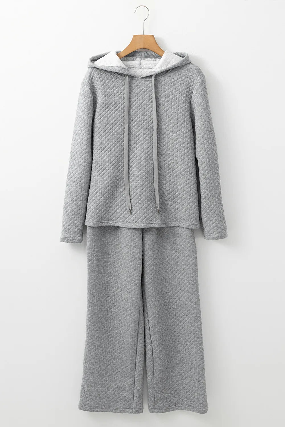 Drawstring Long Sleeve Hooded Top and Pants Set Pant Sets JT's Designer Fashion