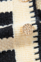 Apricot Stripe Chic Golden Button Cardigan Sweater Cardigans JT's Designer Fashion