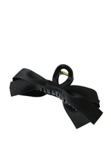 Black Bow Decor Large Hair Claw Clip Headwear JT's Designer Fashion